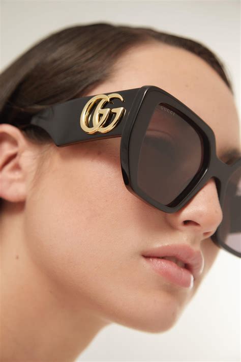 gucci all black sunglasses|gucci black sunglasses for women.